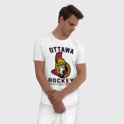 Мужская пижама хлопок Ottawa Senators Оттава Сенаторз - фото 2