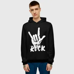 Мужская толстовка 3D Рок - rock - фото 2