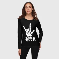 Женский лонгслив 3D Рок - rock - фото 2