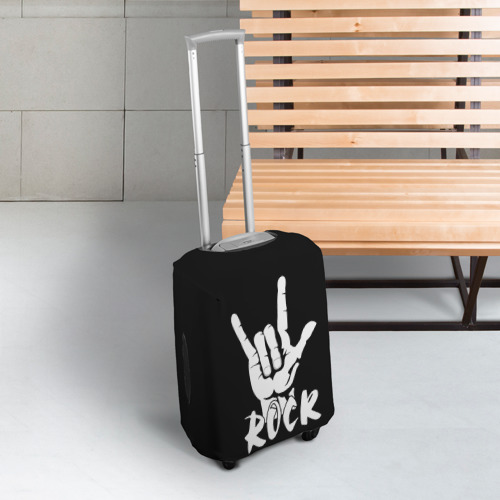 Чехол для чемодана 3D Рок - rock, цвет 3D печать - фото 3