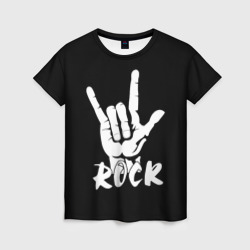 Женская футболка 3D Рок - rock