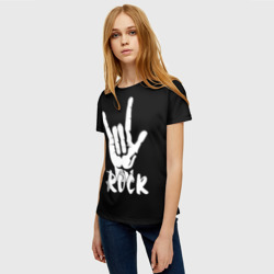 Женская футболка 3D Рок - rock - фото 2