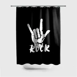 Штора 3D для ванной Рок - rock