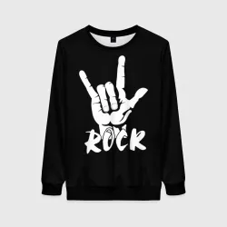 Женский свитшот 3D Рок - rock