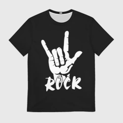 Мужская футболка 3D Рок - rock