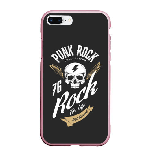 Чехол для iPhone 7Plus/8 Plus матовый Rock Рокер, цвет розовый