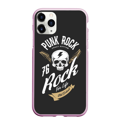 Чехол для iPhone 11 Pro Max матовый Rock Рокер, цвет розовый