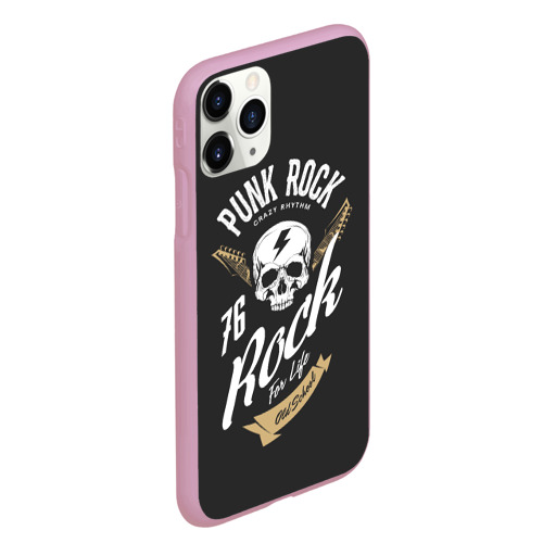 Чехол для iPhone 11 Pro Max матовый Rock Рокер, цвет розовый - фото 3