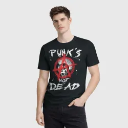 Мужская футболка 3D Punk's Not Dead Анархия - фото 2