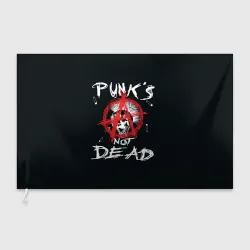 Флаг 3D Punk's Not Dead Анархия