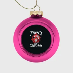 Ёлочный шар стеклянный/пластиковый Punk's Not Dead Анархия