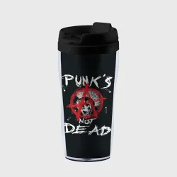 Термокружка-непроливайка Punk's Not Dead Анархия