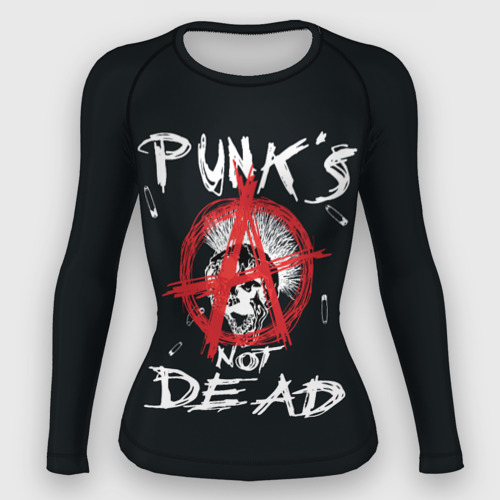 Женский рашгард 3D Punk's Not Dead Анархия, цвет 3D печать