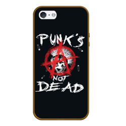 Чехол для iPhone 5/5S матовый Punk's Not Dead Анархия