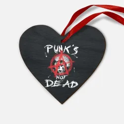 Деревянная игрушка Сердце Punk's Not Dead Анархия