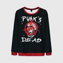 Мужской свитшот 3D Punk's Not Dead Анархия