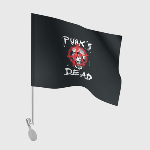 Флаг для автомобиля Punk's Not Dead Анархия