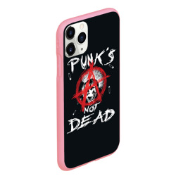 Чехол для iPhone 11 Pro Max матовый Punk's Not Dead Анархия - фото 2