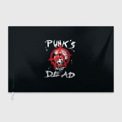 Флаг 3D Punk's Not Dead Анархия