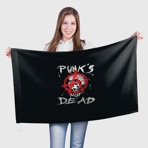 Флаг 3D Punk's Not Dead Анархия