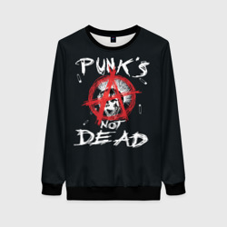 Женский свитшот 3D Punk's Not Dead Анархия