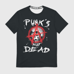 Мужская футболка 3D Punk's Not Dead Анархия
