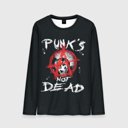 Мужской лонгслив 3D Punk's Not Dead Анархия