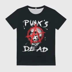 Женская футболка 3D Punk's Not Dead Анархия