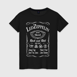 Женская футболка хлопок Led Zeppelin, Лед Зеппелин