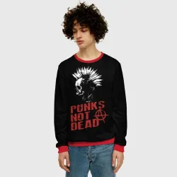 Мужской свитшот 3D Punk's Not Dead Панк - фото 2