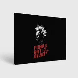 Холст прямоугольный Punk's Not Dead Панк