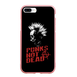 Чехол для iPhone 7Plus/8 Plus матовый Punk's Not Dead Панк