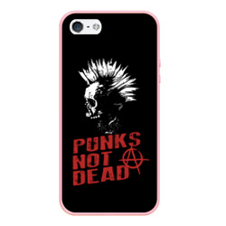 Чехол для iPhone 5/5S матовый Punk's Not Dead Панк