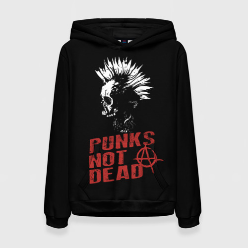 Женская толстовка 3D Punk's Not Dead Панк, цвет 3D печать