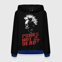 Женская толстовка 3D Punk's Not Dead Панк
