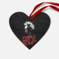 Деревянная игрушка Сердце Punk's Not Dead Панк