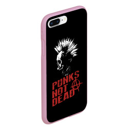 Чехол для iPhone 7Plus/8 Plus матовый Punk's Not Dead Панк - фото 2
