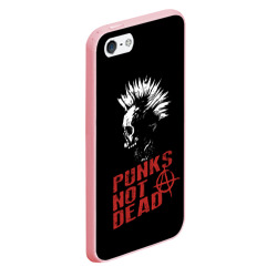 Чехол для iPhone 5/5S матовый Punk's Not Dead Панк - фото 2