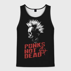 Мужская майка 3D Punk's Not Dead Панк