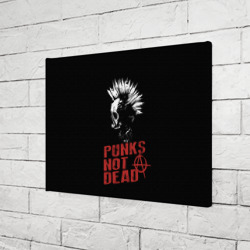 Холст прямоугольный Punk's Not Dead Панк - фото 2