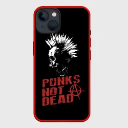 Чехол для iPhone 14 Punk's Not Dead Панк