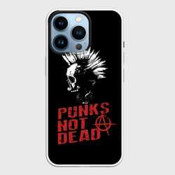 Чехол для iPhone 14 Pro Punk's Not Dead Панк