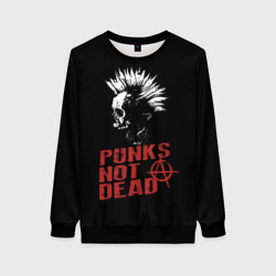 Женский свитшот 3D Punk's Not Dead Панк