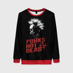 Женский свитшот 3D Punk's Not Dead Панк