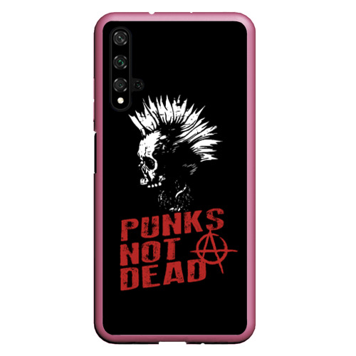 Чехол для Honor 20 Punk's Not Dead Панк, цвет малиновый