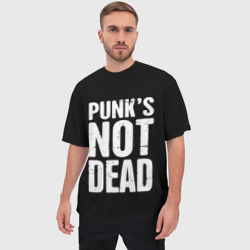 Мужская футболка oversize 3D Punk's not dead Панки Живы - фото 2