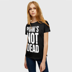 Женская футболка 3D Punk's not dead Панки Живы - фото 2