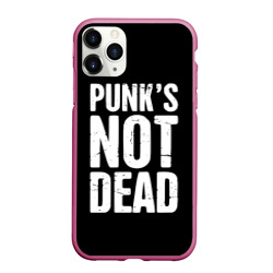 Чехол для iPhone 11 Pro Max матовый Punk's not dead Панки Живы