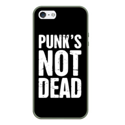 Чехол для iPhone 5/5S матовый Punk's not dead Панки Живы