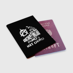 Обложка для паспорта матовая кожа Анархист Панк - фото 2